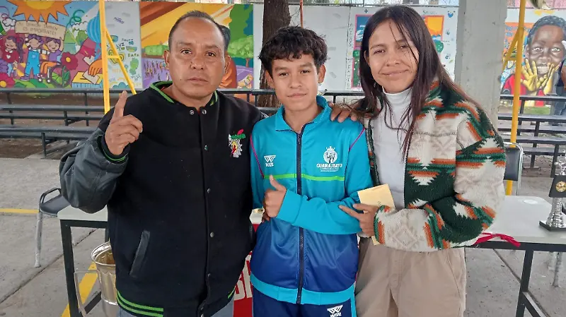 Con sus papás